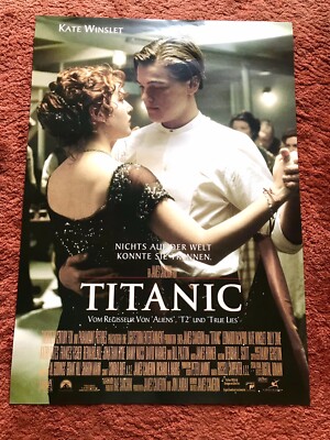 Titanic Kinoplakat Poster A1, Leonardo DiCaprio, Kate Winslet, James Cameron