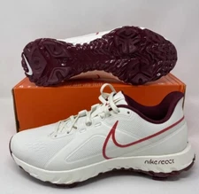 Nike Men's React Infinity Pro Golf Shoes Sail White Red CT6620 107 Size 10 New