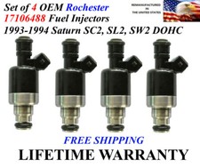 Oem Rochester 4 Fuel Injectors For 1993-1994 Saturn Sc2 Sl2 Sw2 Dohc 17106488 Oem Rochester 4 Fuel Injectors For 1993-1994 Saturn Sc2 Sl2 Sw2 Dohc 17106488
