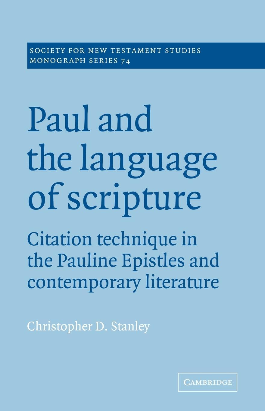 Thumbnail - Christopher D. Stanley | Paul And The Language Of Scripture |