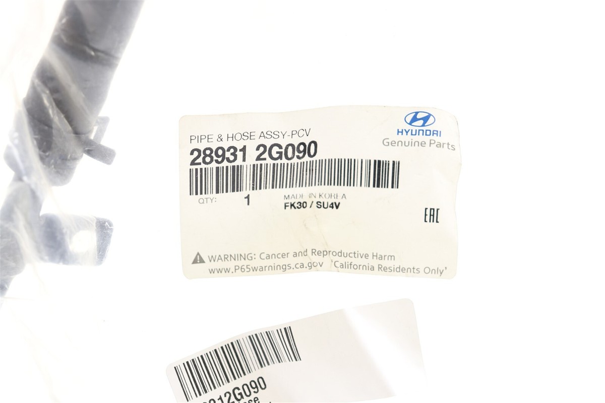 【鯵】 NEW OEM PCV Valve Hose Assembly 289312G090 for Hyundai Kia