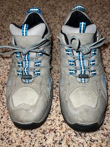 Red Wing Worx women's gray and blue steel toe sneakers size 10 M US, 41.5 EUR