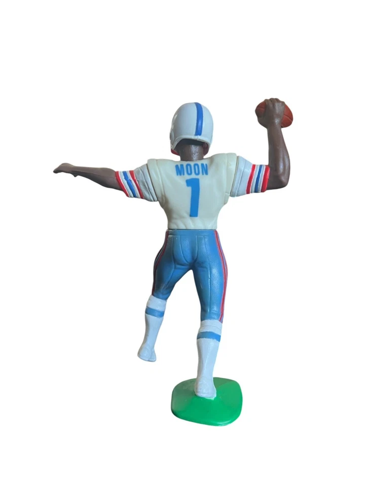 Alineación inicial de colección Warren Moon Houston Oilers 1989 #1 con casco de fútbol americano Foto 3 de 4