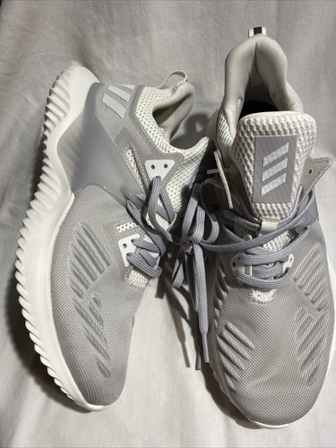 Adidas Men's New Alpha Bounce Beyond Gray/White Sneaker Bd 7095 Size 8 |  eBay