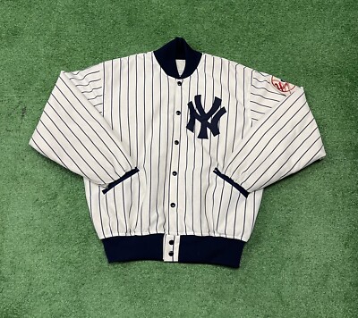 Vintage Felco New York Yankees Pinstripe Bomber Jacket Size Vintage Felco New York Yankees Pinstripe Bomber Jacket Size