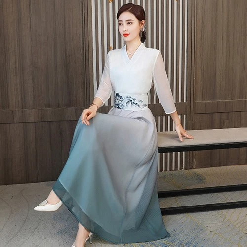 Long sleeve 2025 asian dresses