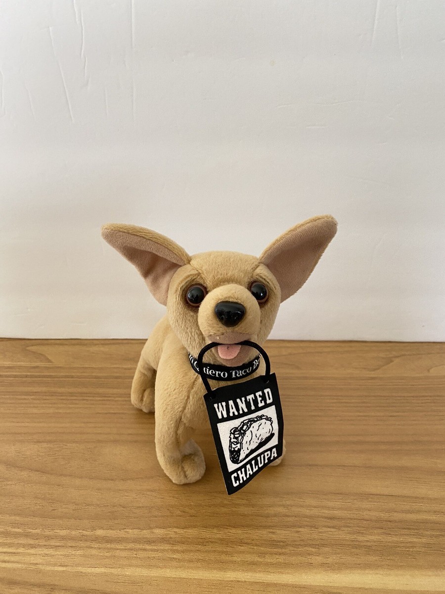 Yo Quiero Taco Bell Chihuahua Dog With Sign Plush Toy WORKS Talks