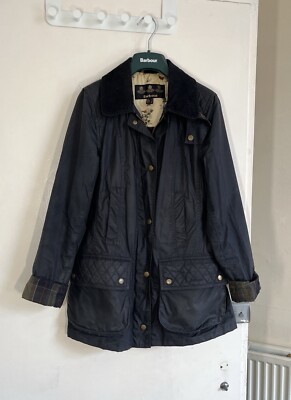 Women Barbour GRIMWITH Wax Jacket Size 10 UK
