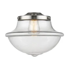 Innovations Large Oxford Light Glass, Clear Schoolhouse - G542