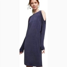 NWT Women Size Small Eri Ali Anthropologie Unstructured Slit Sleeve Cocoon Dress