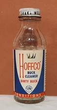Vintage Hoffco Buck Cleaner Dirty Buck Shoe  Cleaner Bottle Hoffman Co. Inc.