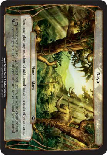 NAYA OVERSIZED Planechase MTG Magic the Gathering Cards DJMagic Deck