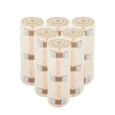 Nexskin Cotton Elastic Compression Bandages Body Wrap With Clips USA Made