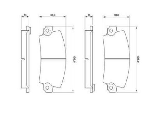 Bosch Kit De Plaquettes De Frein, Frein À Disque Bp601 Bp601 Citroen;Dacia;Renault - Image 3