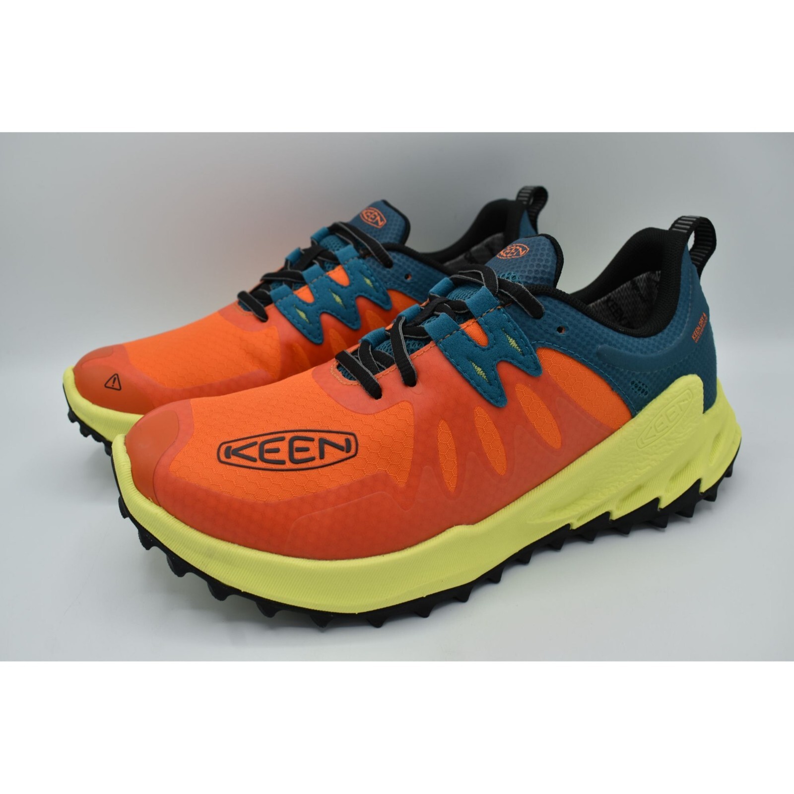 Scarpe da trekking impermeabili Keen da uomo taglia 8 Zionic Scarlet Ibis Deep Lagoon