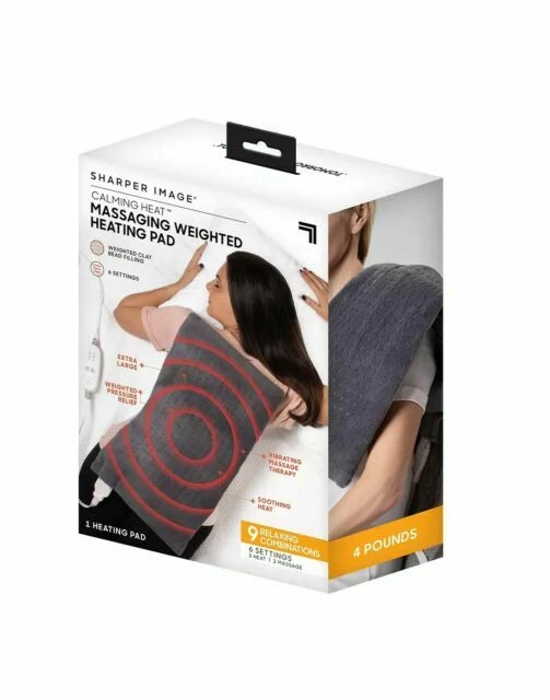 Calming heat 2024 massaging heating pad