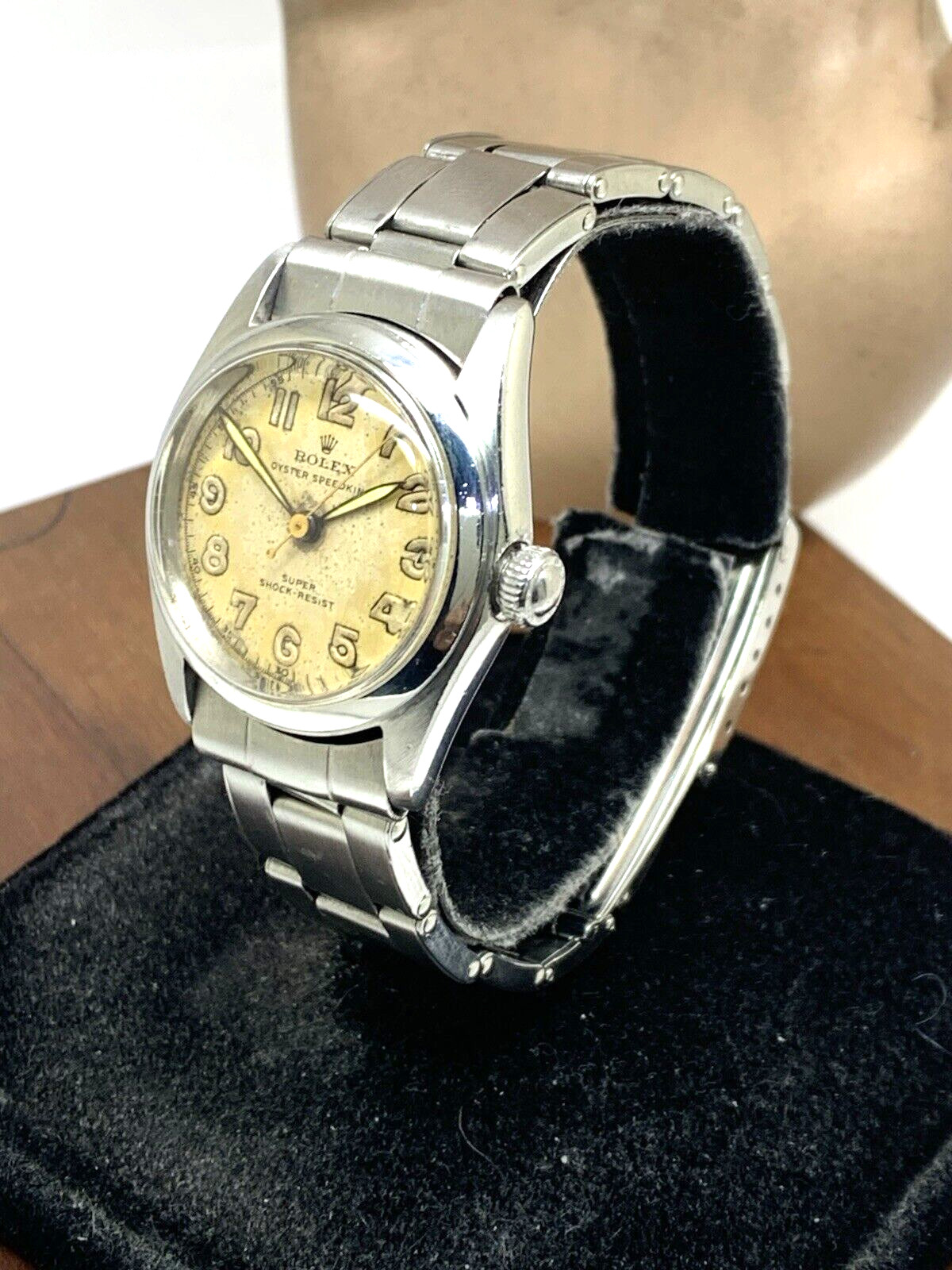 Rolex Oyster Speedking 5056 Vintage Watch Swiss Wind Silver Stainless Steel 30mm image 2