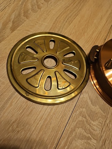 Stövchen Teewärmer Kupfer Messing 60er Jahre - Bild 4 von 10