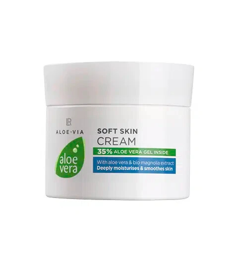 LR Aloe-Via Aloe Vera Soft Skin Gentle Face Body Cream 100 ml./3.3 fl.oz.