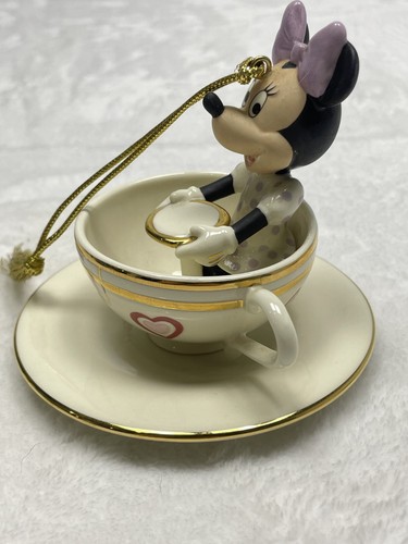 Lenox Disney A Teacup Ride With Minnie Mouse Christmas Ornament NO BOX / RARE - Picture 5 of 16