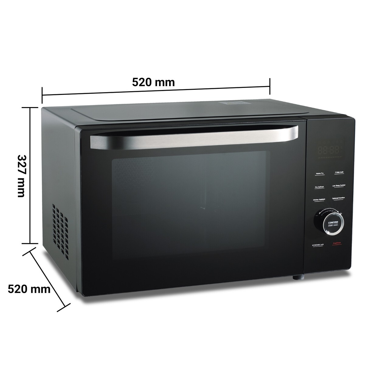 Magnetron - H 31 x 51 x 43 CM - 14.7 KG - 220-240 V - 1000 W - RVS - 25 Liter - Caterchef - 688210