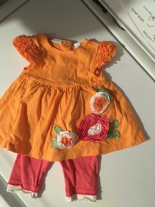 peach baby outfit