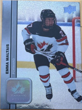 EMMA MALTAIS  #58   2023 TEAM CANADA WOMEN'S... PATTERNED FOILBOARD