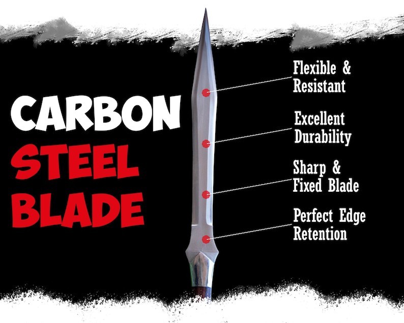 Custom Handmade Carbon Steel Blade Viking Spear Sword | Hunting Sword Camping