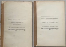 Lot of 2 Smithsonian Reports on Navajo culture / Matthews / 1884 & 1887