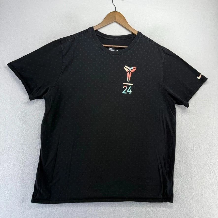 Nike Kobe Bryant Shirt Men's 2XL Black Mamba Geometric 24 Athletic Cut Workout - Image 2 of 4