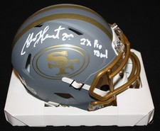 Garrison Hearst signed Slate Mini Helmet, 49ers, Beckett BAS 3W322743