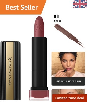 Moisturizing Velvet Matte Lipstick: Mauve 60 - Soft Lips, Elegant Finish