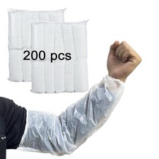 Disposable Oversleeves Covers, 200PCS Plastic Arm Sleeves Covers for Painting
