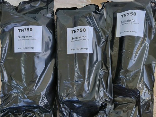 3 TN750 Black Toner Cartridge SEALED