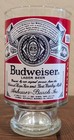 Budweiser Drinking Glass Tapered Base  30 oz 6.75" — photo 1