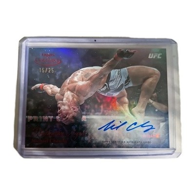 2024 Topps Ufc Gold Label (#DSS-MC) Distinctive Signs Micheal Chandler 15/25