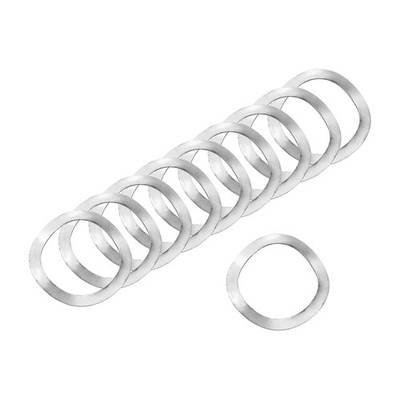 50Pcs 0.83''x0.63''x0.01'' (ODxIDxT) 304 Stainless Steel Wave Spring Washer