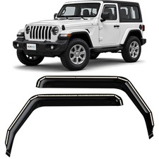 Sun Rain Visors Wind Rain Guards for 2018-2026 Jeep Wrangler JL
