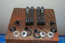 Vtg Modolo KRONOS (+ Bonus Colnago levers!) Carbon  Braze-On Friction Shift Set