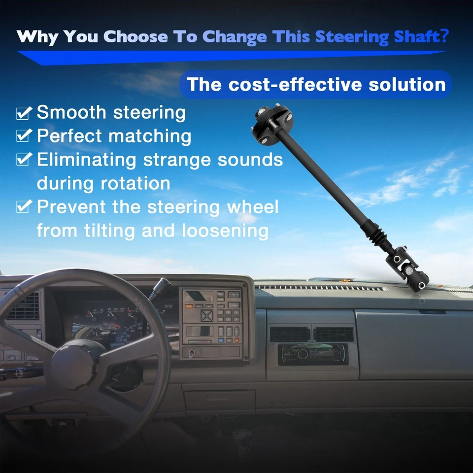 000936 Heavy Duty Telescopic Steering Shaft For 1991-94 Chevy GMC C/K 1500 2500 Foto 2 de 4