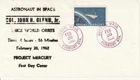 1193 4c Project Mercury February 20 1962 FDC First Day Boston-Roxbury Station MA