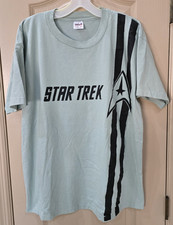 Vntg Star Trek Uniform Single Stitch T-Shirt Green Men XL Made in USA Anvil