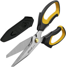 Scissors Heavy Duty 8-Inch,Multipurpose Scissors,Sharp Stainless Steel Shears wi