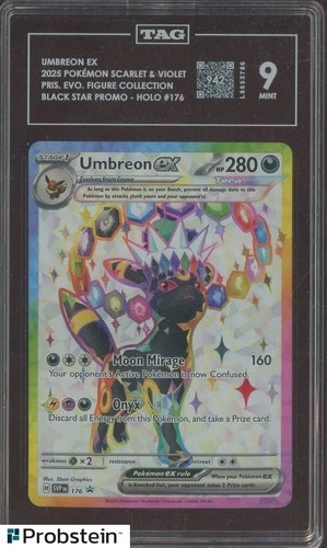 2025 Pokemon SVP EN BSP Premium Figure Collection #176 Umbreon ex TAG 9 MINT