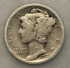 1921-P Mercury Dime - G - Good - 90% Silver
