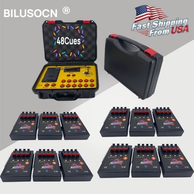Wireless 48 Cues Fireworks Firing System Pyrotechnics Remote Ignitor Equipment