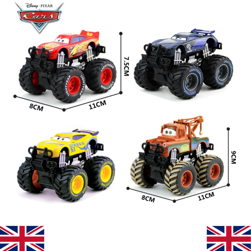 Disney Pixar Cars Toy Red Lightning McQueen Metal Mode Monster Truck Boys Gift