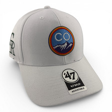 '47 Marca Colorado Rockies MLB City Connect Logo MVP Snapback Gorra Ajustable Gorra