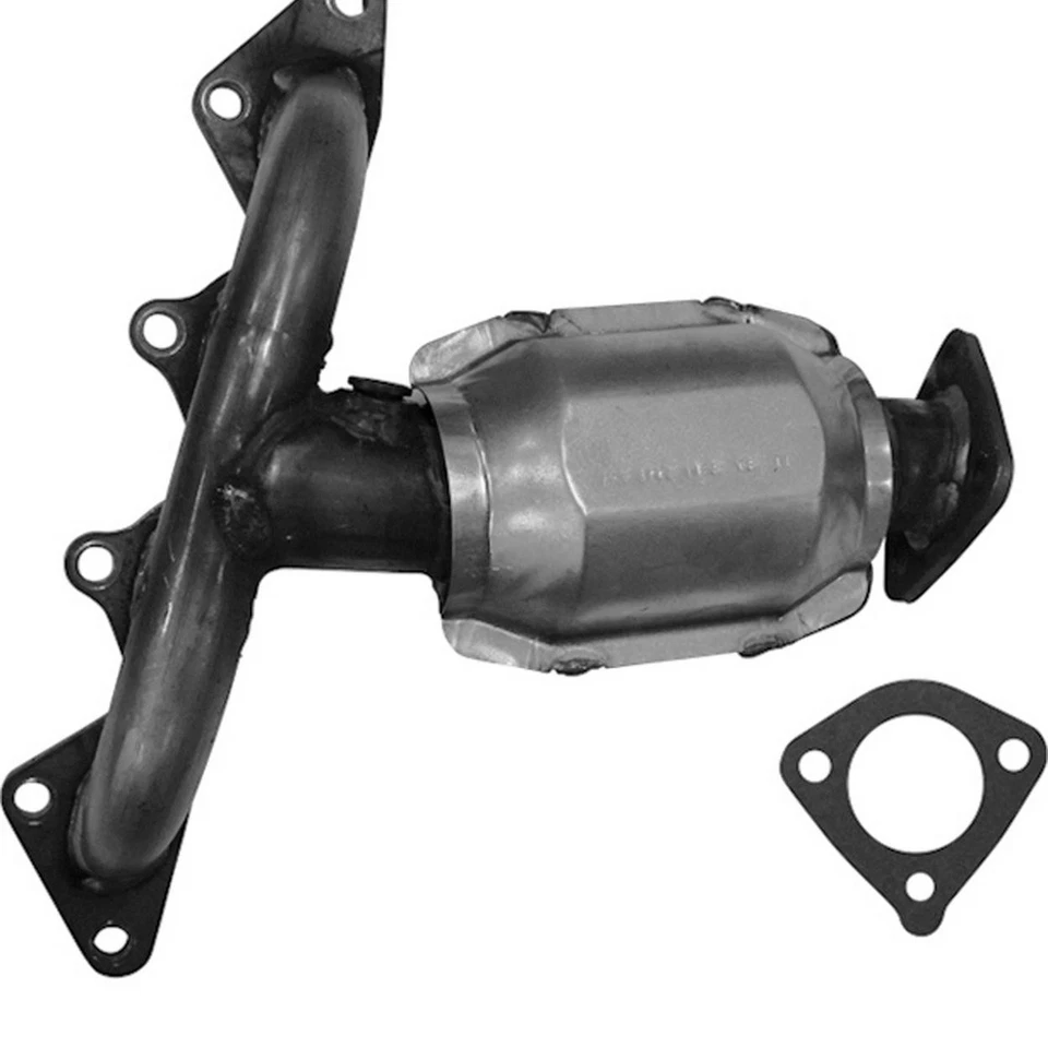 Convertidor catalítico con colector de escape integrado para Kia Spectra 2002-2004 Foto 2 de 2