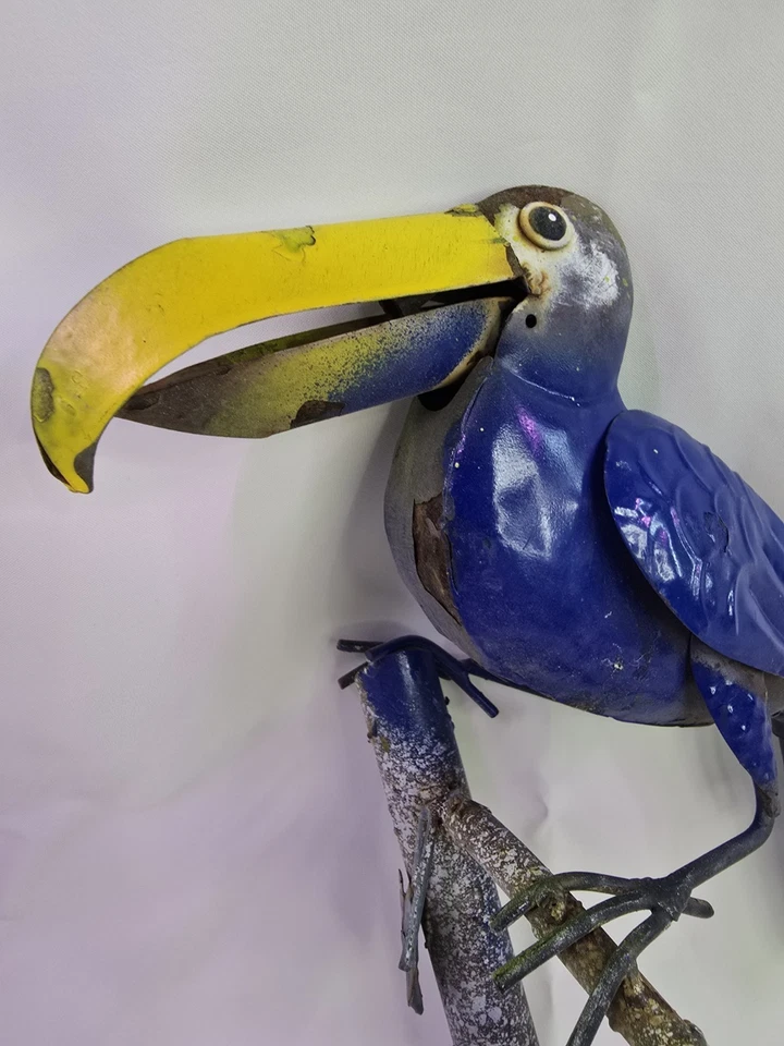 Metal Toucan Spitter Fountain Head Bird Approx 14" USED - Image 2 of 4